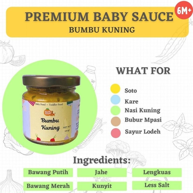 Plum &amp; Blum Bumbu Masak MPASI Basah 100gram / Bumbu MPASI Bayi Plumandblum Plum and Blum