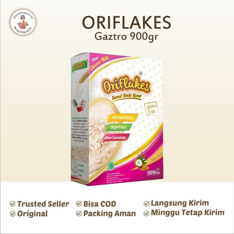 

ORIFLAKES GASTRO ASAM LAMBUNG 900GR SEREAL UMBI GARUT