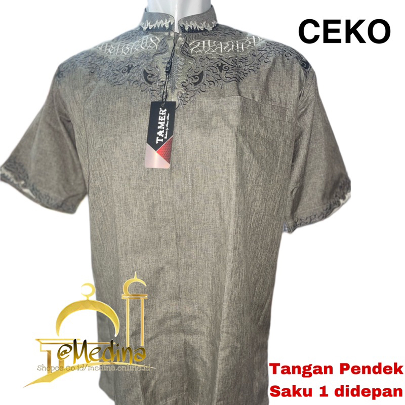 Baju Koko/Taqwa TAMER EXCLUSIVE Tangan Pendek Tipe CEKO