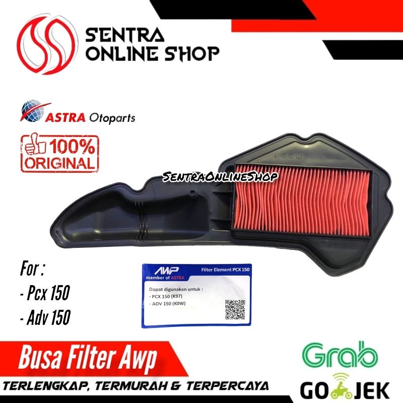 Busa filter udara pcx 150 adv 150 original astra awp