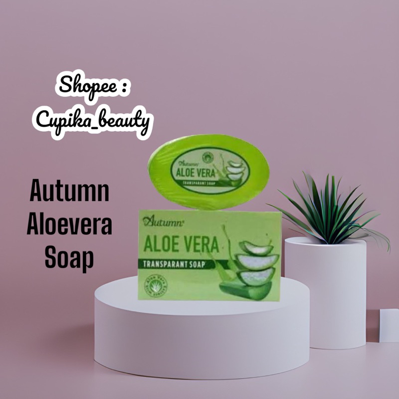 Sabun batang aloevera autumn bpom - autumn aloevera transparant soap
