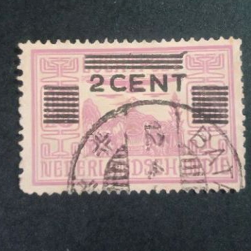 Koleksi Prangko Kuno Nederlandsch Indie Lutchpost 10 Cent dicoret 2 Cent