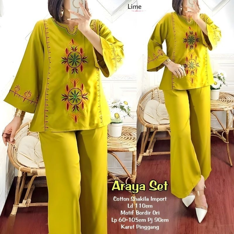 ARAYA SETELAN WANITA KATUN SHAKILA IMPORT
