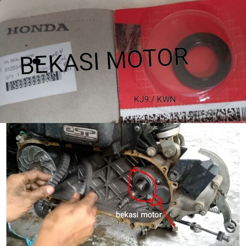 91202-KJ9 / KWN 20x32x6 sil pulley seal as puli honda beat spacy scoopy vario 110 genio beat deluxe 