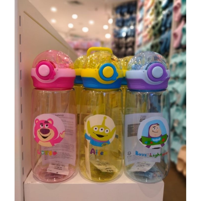 MINISO OFFICIAL WE BARE BEARS series Children water bottle 400ml-1300ml. disney & toy story Botol mi