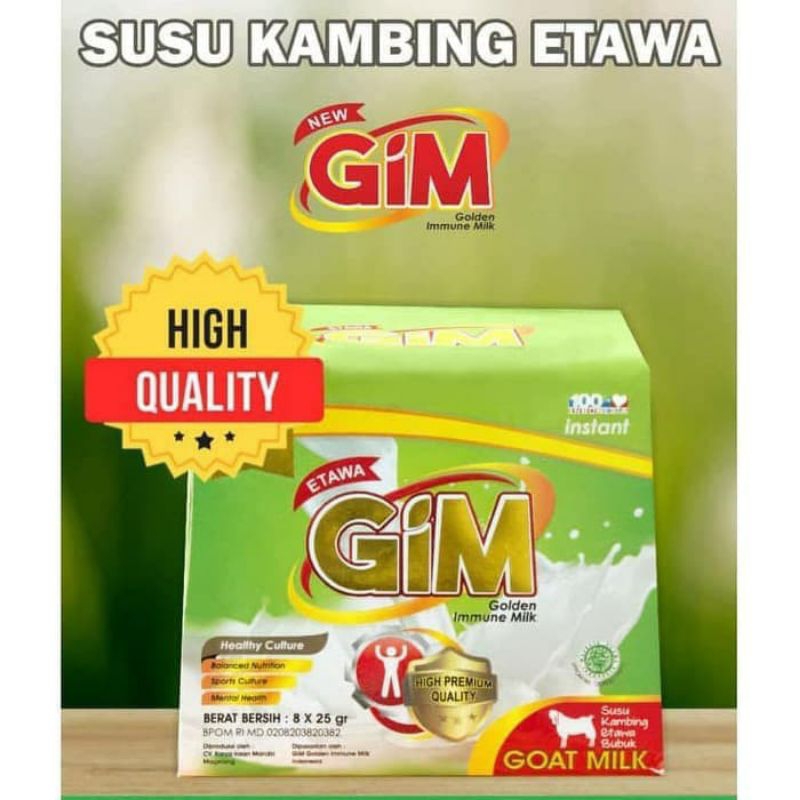 

Susu Kambing Ettawa GIM Golden Imunne Milk 200gr