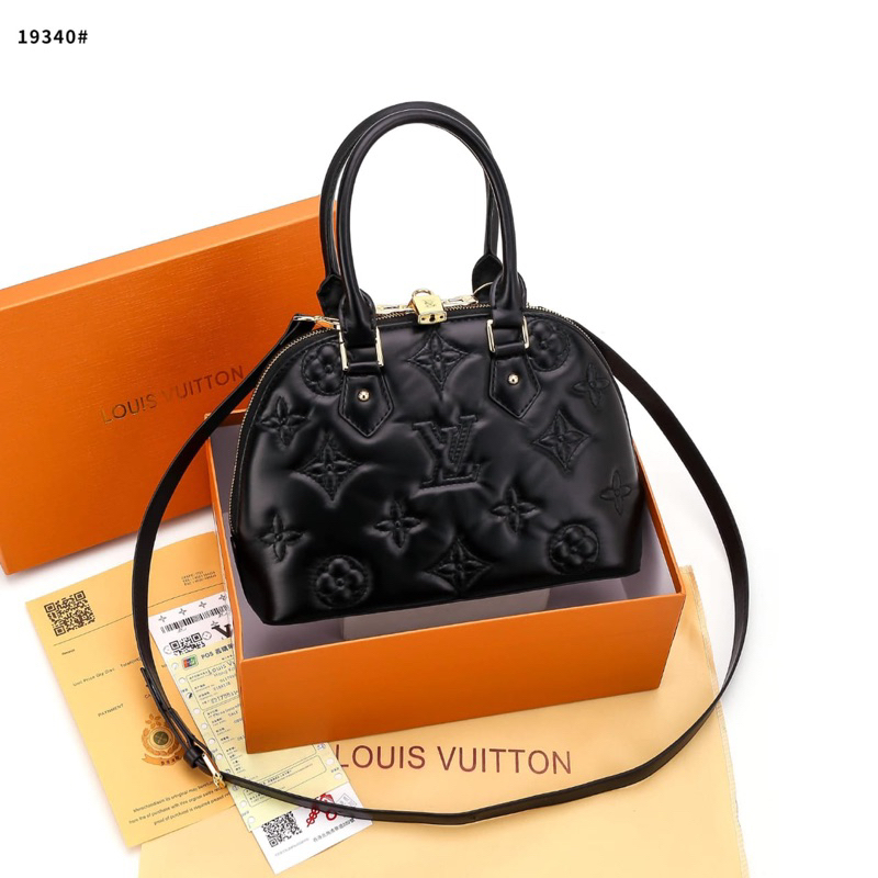 Tas Kerja Wanita Lv Alma Bubblegram Emboss GHW Mirror 1:1