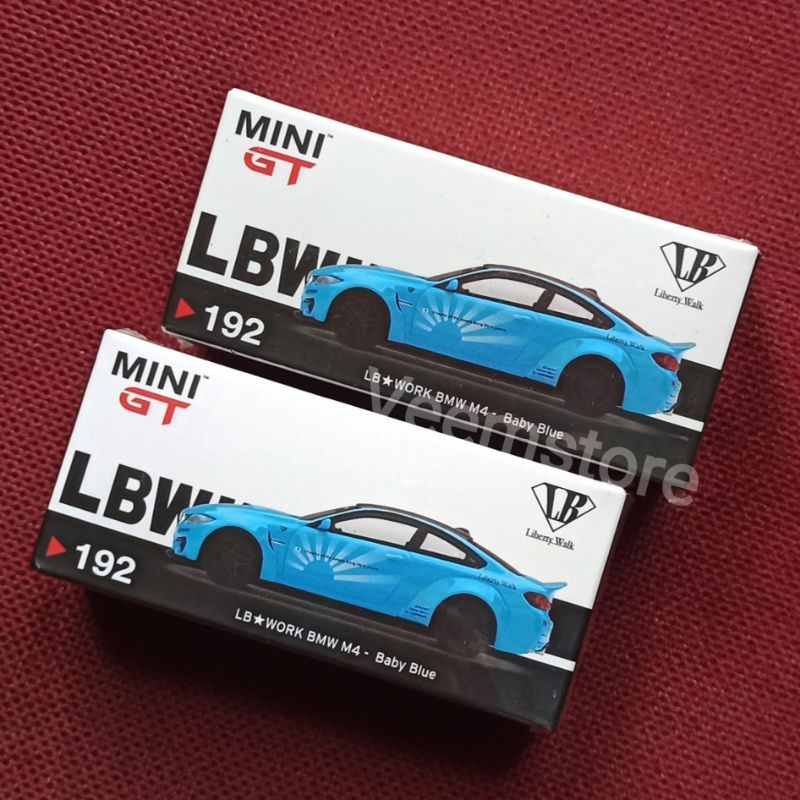 Die Cast 1:64 BMW M4 LBworks MGT192 Baby Blue