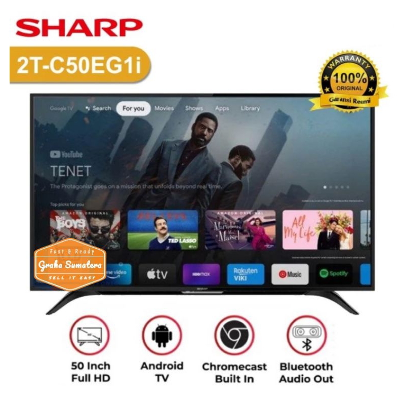 Sharp Android TV 50Inch Full HD Google TV Murah Medan