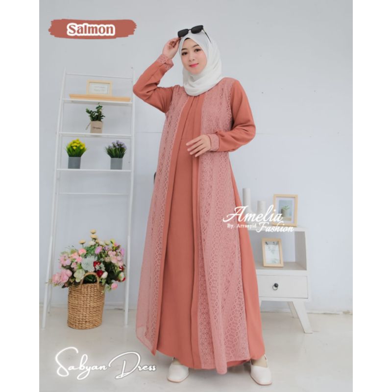 Dress Wanita Terbaru Sabyan Dress By: Amelia Fashion