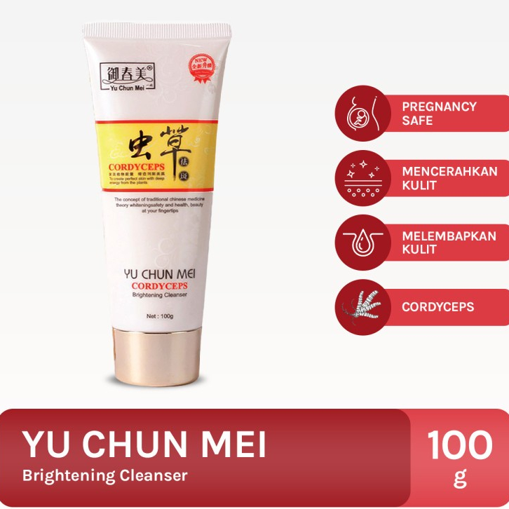ORIGINAL BPOM -  YU CHUN MEI CORDYCEPS CREAM SIANG MALAM - FACIAL WASH YUCHUNMEI - SERUM YUCHUNMEI