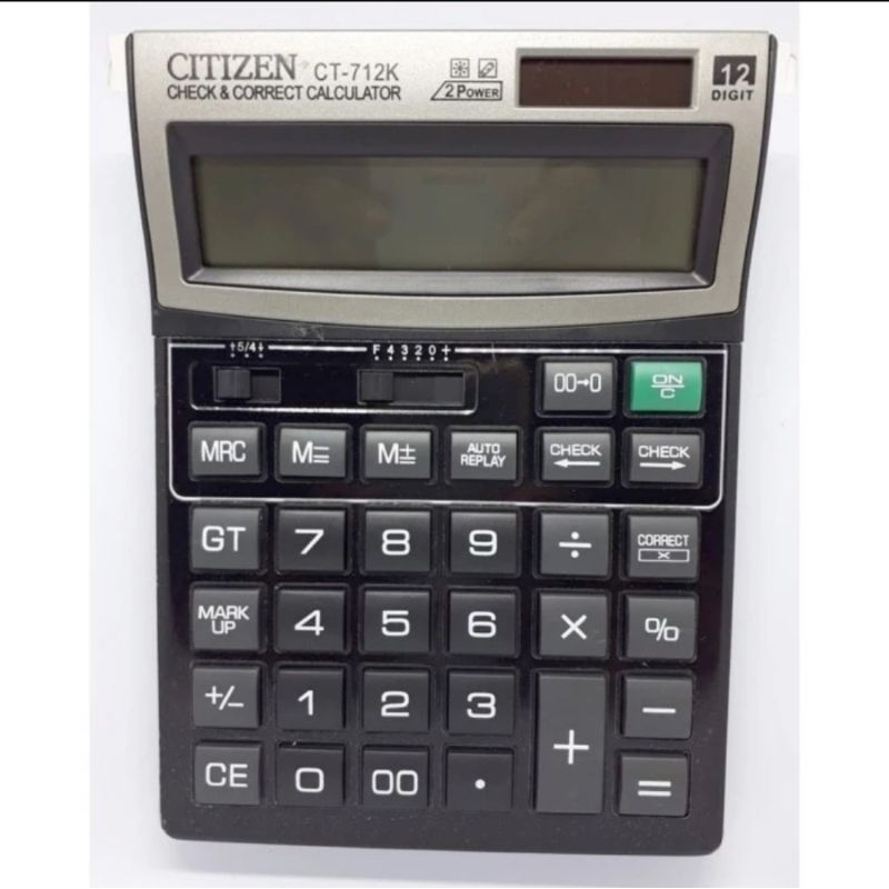 KALKULATOR DESKTOP CITIZEN CT-712K / CALCULATOR 12 DIGIT CEK ULANG