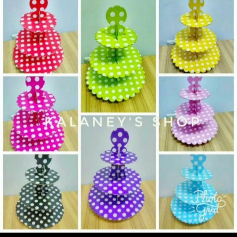 cupcake Stand,Cupcake Tier,Rak Cupcake,aTempat Kue cup cake,3 susun