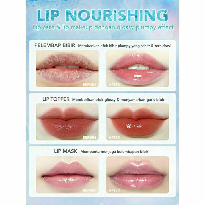 YOU Colorland Icy Glow Lip Serum- Perawatan Bibir