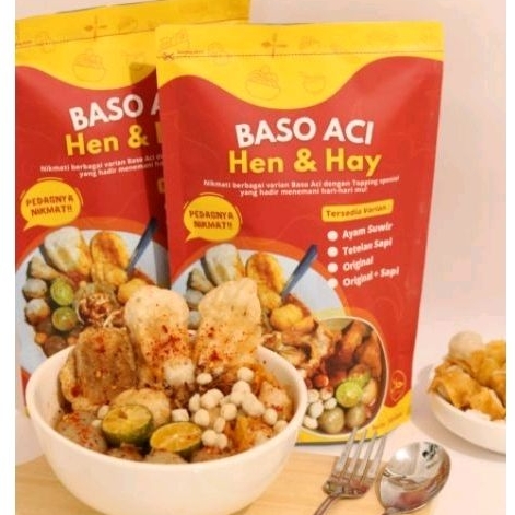 

BASO ACI HEN & HAY PREMIUM Varian Tetelan Sapi, Ayam Suwir, tulang ranggu