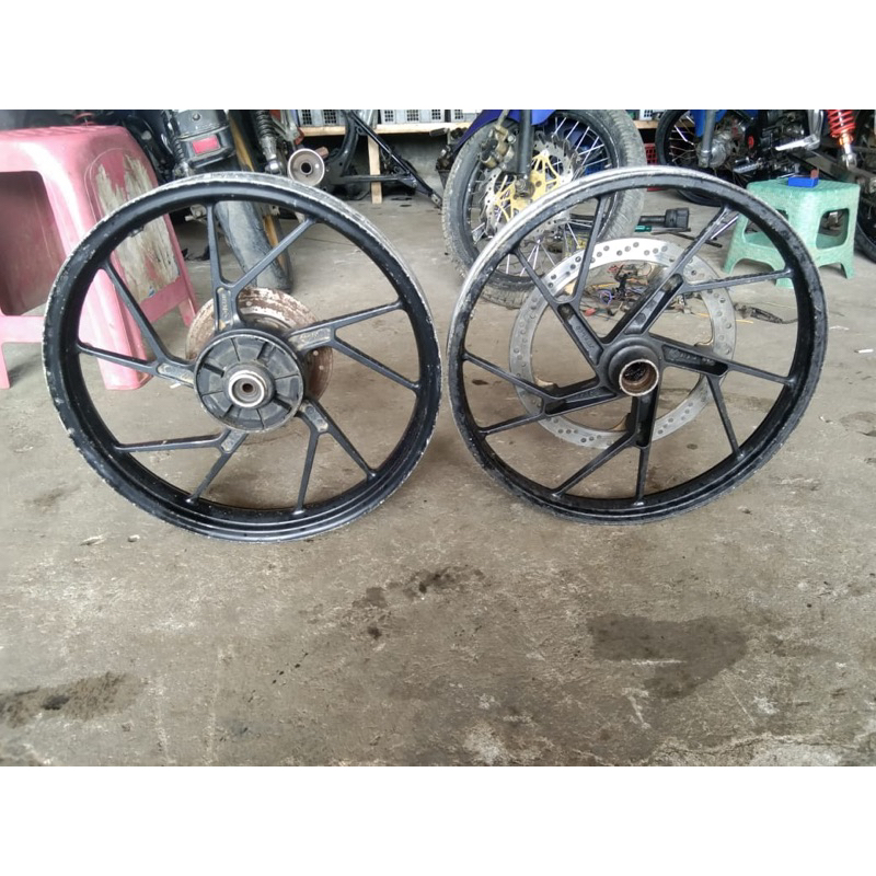Velg racing depan belakang satria Fu original lepasan