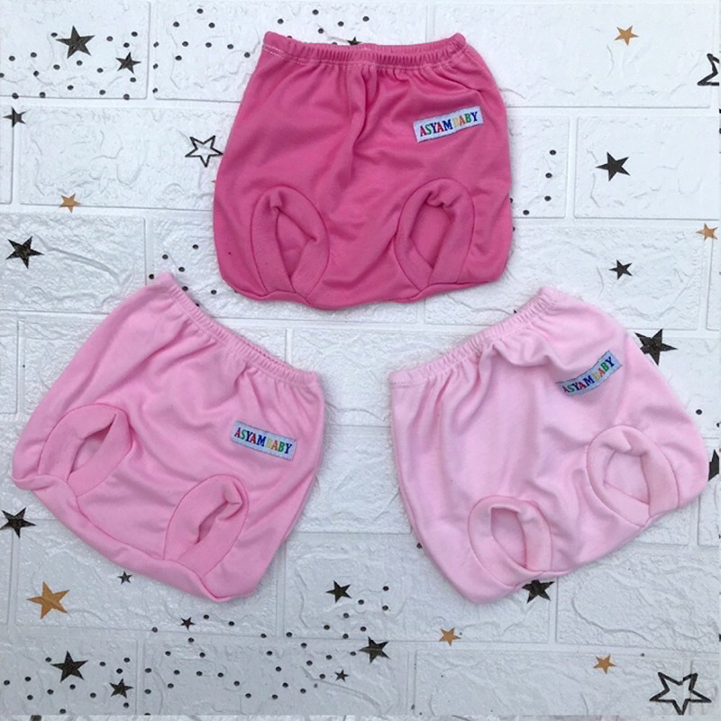 3 PCS Celana Pendek Celana Pop Celana Bayi Bawahan Bayi Celana newborn Hadiah Lahiran Bayi ASYAM BABY