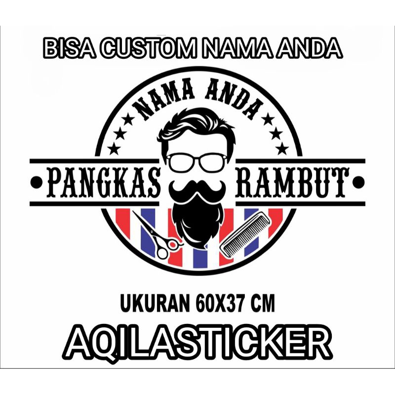 

STICKER,STIKER KACA DINGDING BABERSHOP,BABER PANGKAS RAMBUT