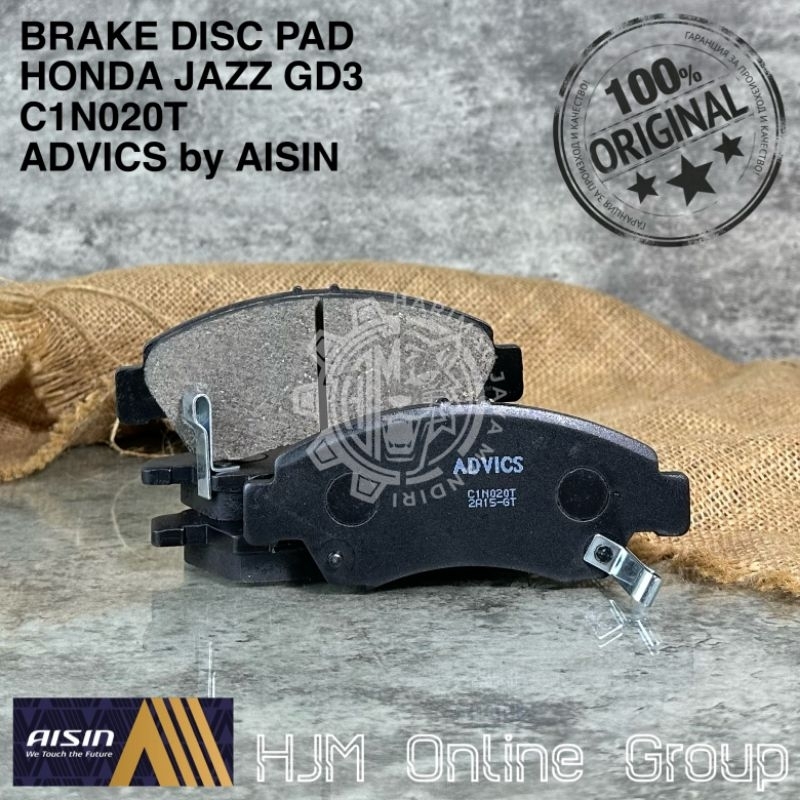 BRAKE DISC PAD - KAMPAS REM DEPAN HONDA JAZZ GD3 BRIO ADVICS by AISIN