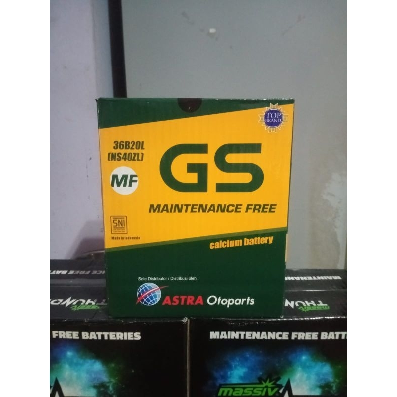 aki kering gs astra ns40 35 AH