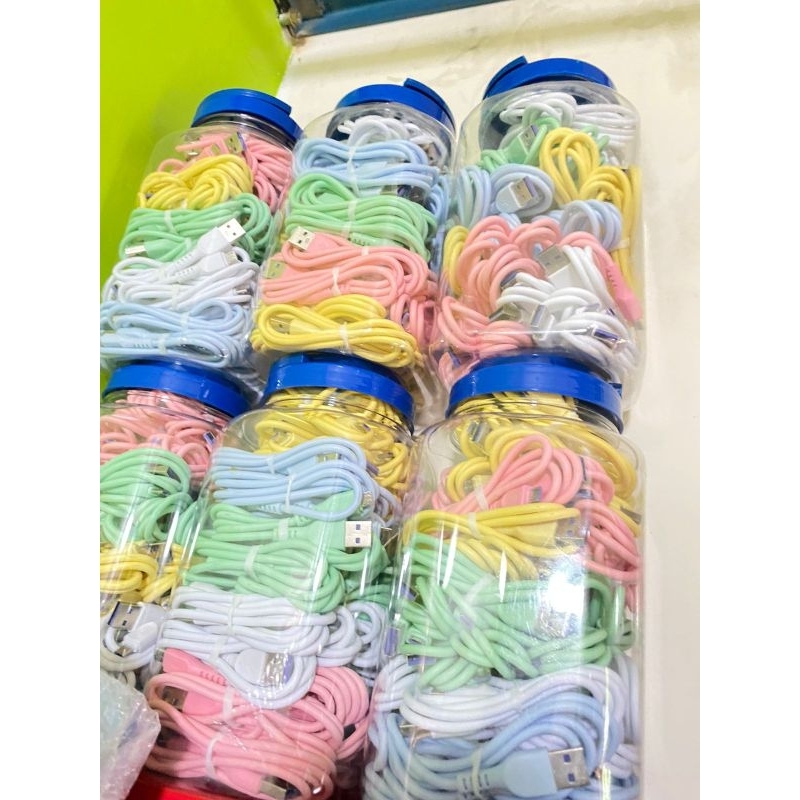 KABEL DATA MACARON // 1toples isi 50//,MAKARON MICRO USB MURAH
