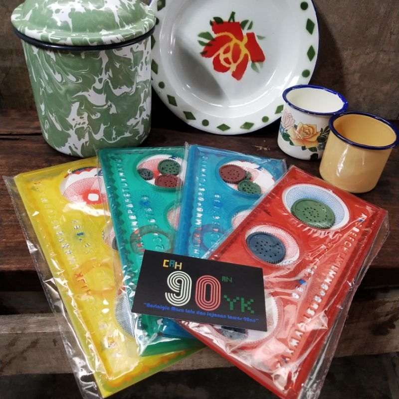 

PENGGARIS Rotary SPIROGRAPH Garisan Rotari Spirograf Jadul 90an Alat Tulis MURAH