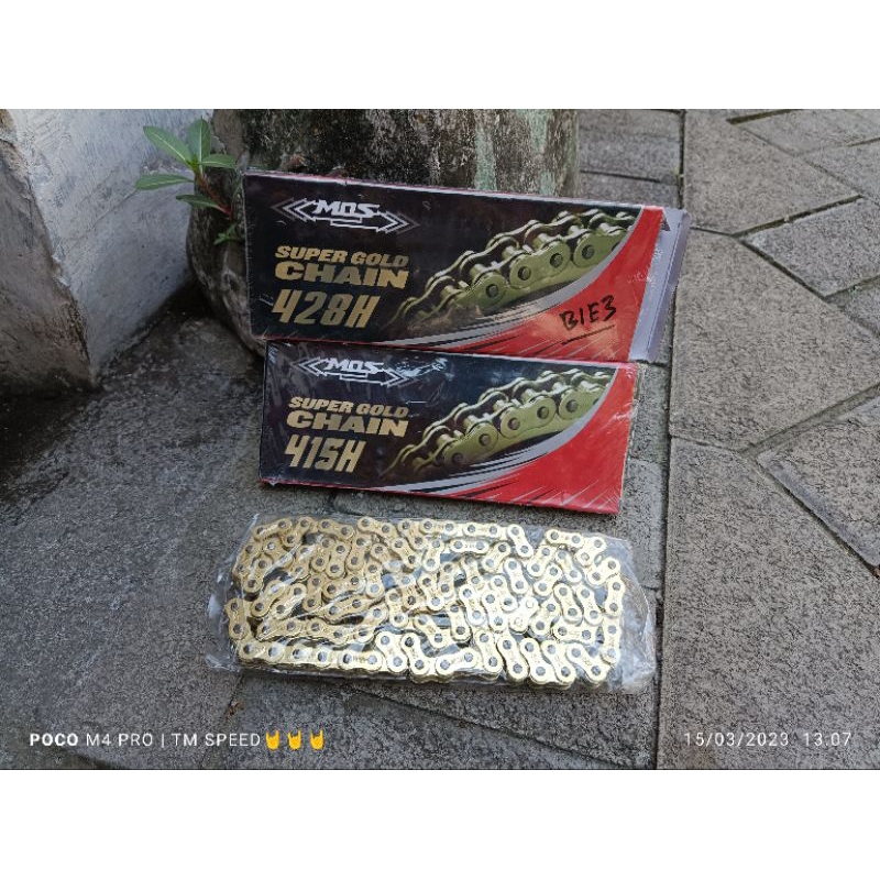 Rantai Gold MOS 428 & 415 rantai emas panjang 130 universal