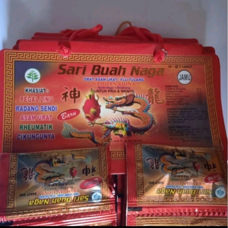 KAPSUL ASAM URAT SARI BUAH NAGA ORIGINAL
