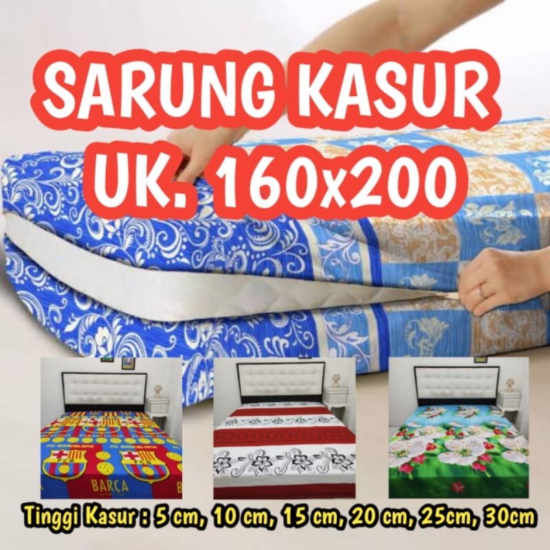 sprei sarung kasur/sprei resleting ukuran 160x200 viral