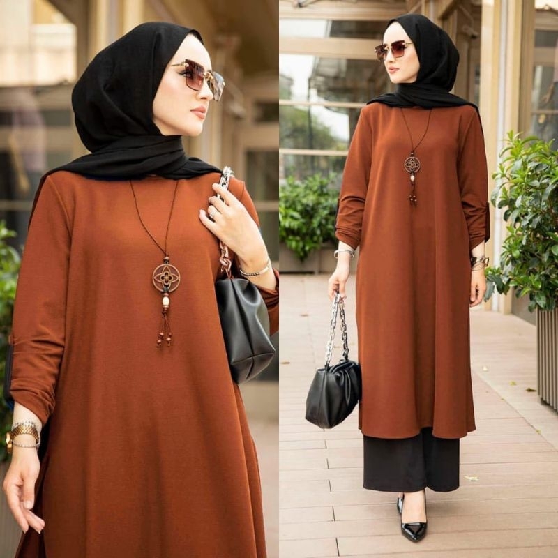 SET LONGTUNIK CRINGKEL JUMBO//SET LONG TUNIK POLOS//SET TUNIK TERBARU DAN TERMURAH//SET TUNIK WANITA