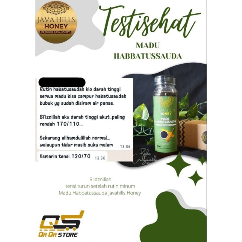 

Javahills honey madu habbatusauda