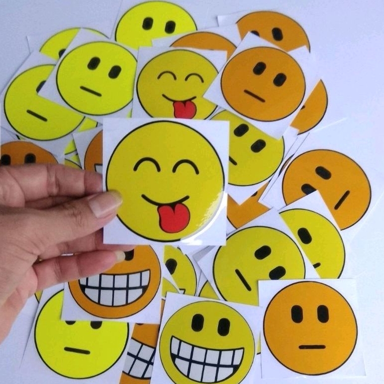 Stiker Cutting Emoji Uk 7,5×7,5cm