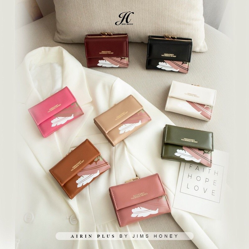 DOMPET AIRIN PLUS BY JIMSHONEY/ DOMPET LIPAT WANITA/ DOMPET KOIN/ DOMPET MINI/ DOMPET ORI JIMSHONEY