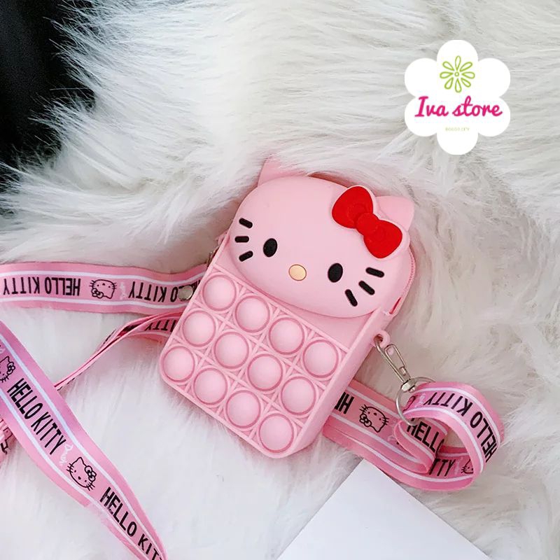 Tas selempang hello kitty LED size mini bisa menyala