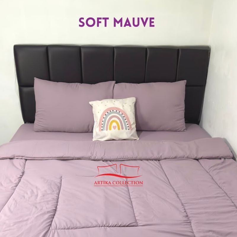 Bedcover Set Aesthetic Plain Green Sage Ukuran 160x200 180x200