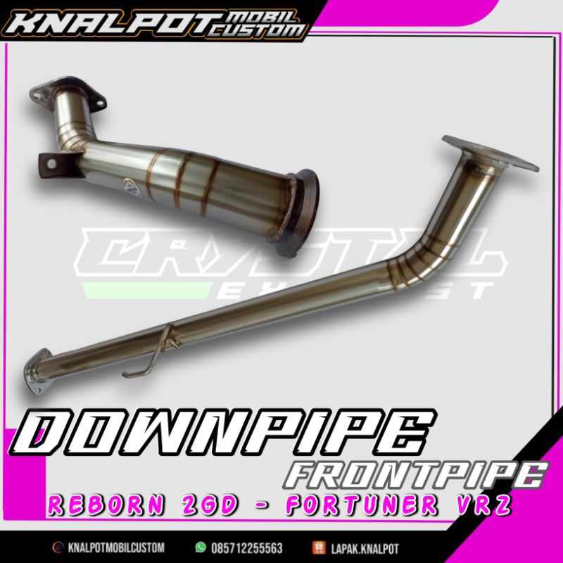 DOWNPIPE FRONTPIPE INNOVA REBORN 2GD/ DOWNPIPE FRONTPIPE FORTUNER VRZ/ DOWNPIPE FRONTPIPE VRZ/ DOWNP