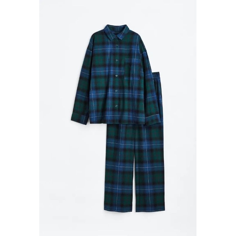 hm plaid pajamas set