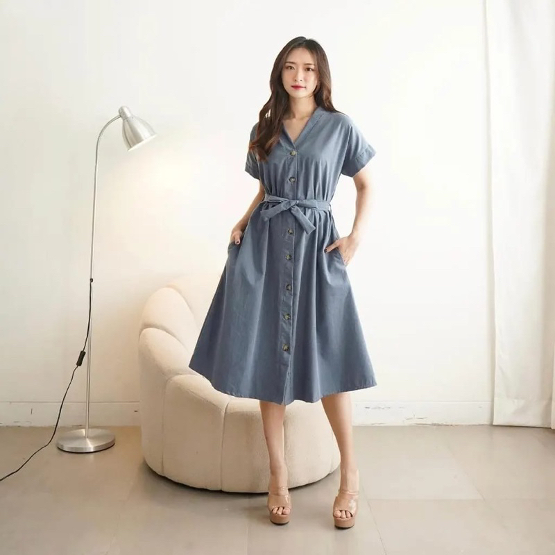 Kode DW002- DENIM DRESS, FASHION DRESS DENIM WANITA