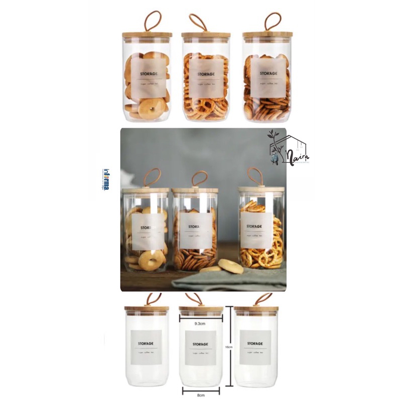 Storage Jar set of 3 INFORMA