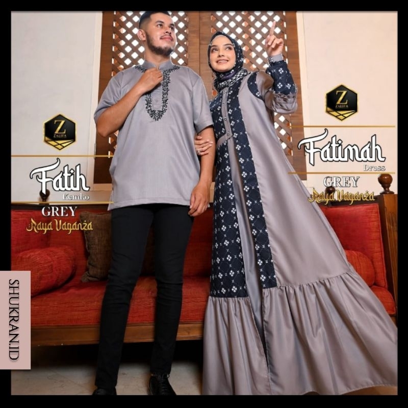 [ ZALIFA ] GAMIS BUSUI FRIENDLY KATUN TUYOBO PREMIUM LEBARAN SERIES RAYAVAGANZA COUPLE SET KOKO FATI