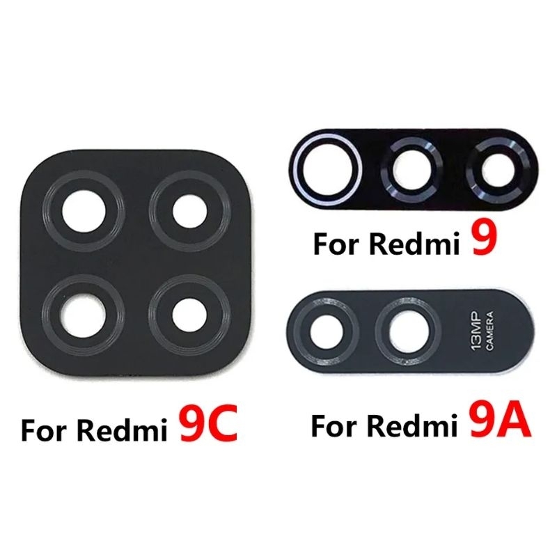 Kaca Lensa Kamera Belakang Xiaomi Redmi 9 - 9A - 9C Original