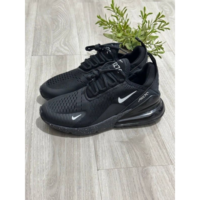 NIKE AIRMAX 270 TRIPLE BLACK WHITE GLOSSY