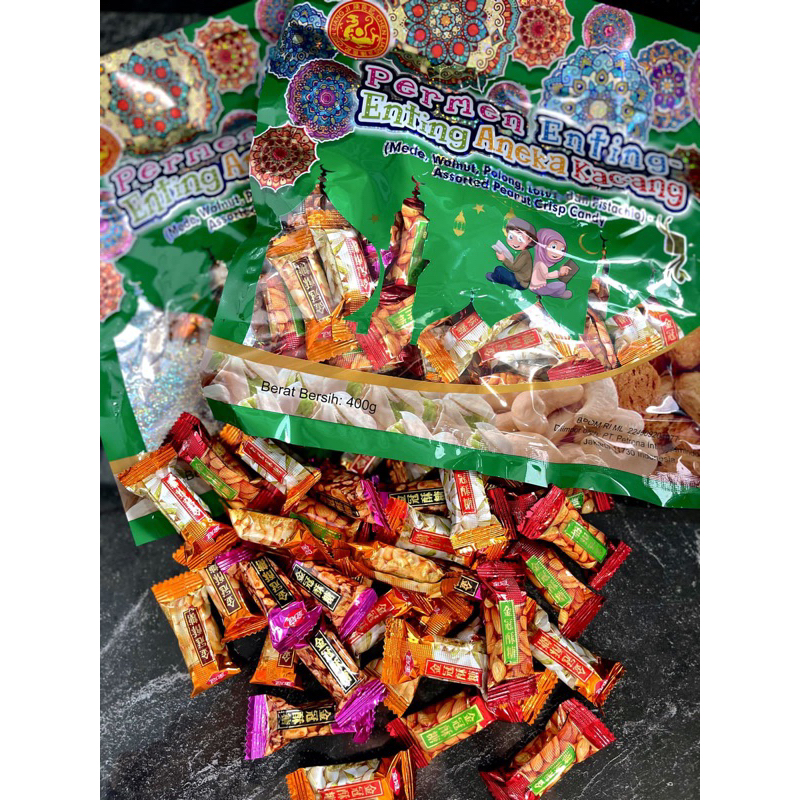 Permen Ting Ting Aneka Kacang ( Walnut / Mede / Pistachio / Lotus / Polong)