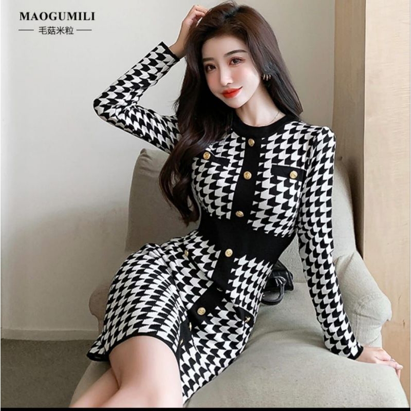 Dres rajut premium import MV-7371 import