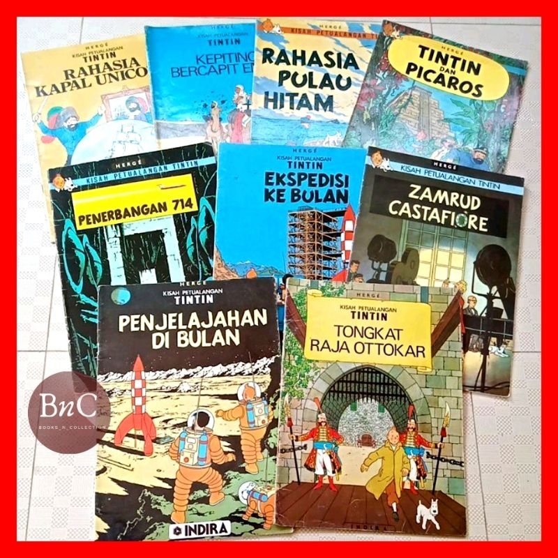 komik TINTIN INDIRA dan ASTERIX lawas