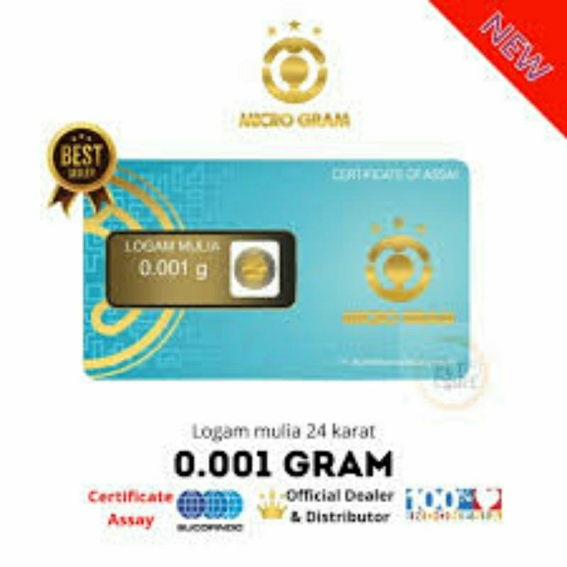microgram emas 24 karat, 0.001 gram