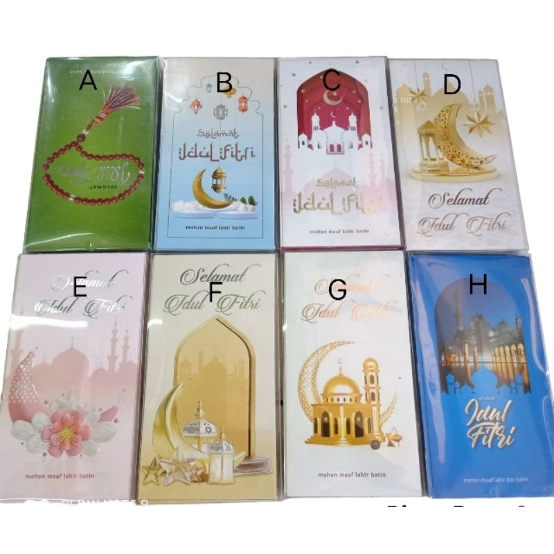 

amplop lebaran/Islami/ idul Fitri isi 30 pcs UK besar 8x20