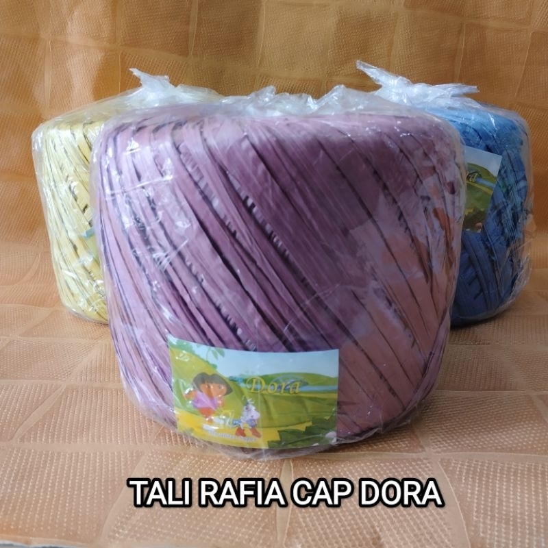 

Tali Rafia Cap dora 1KG [WARNA RANDOM]/Tali Rafia 1kg/Tali Pengikat