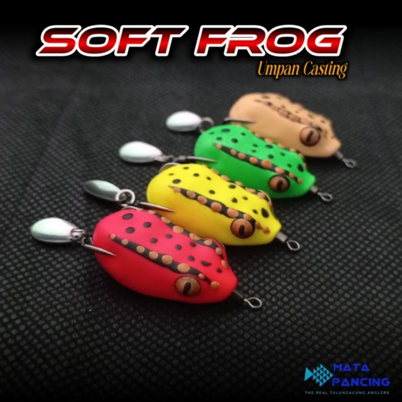 Umpan pancing casting mini soft frog 1.5cm 2.0cm 2.5cm 3.0cm 3.5cm blade with UV bright kodok casting gabus