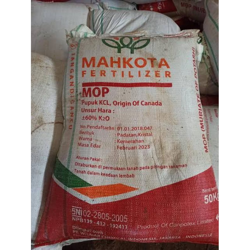 Mahkota MOP KCL 50kg